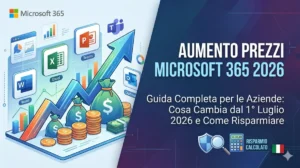Aumento prezzi Microsoft 365 dal 2026